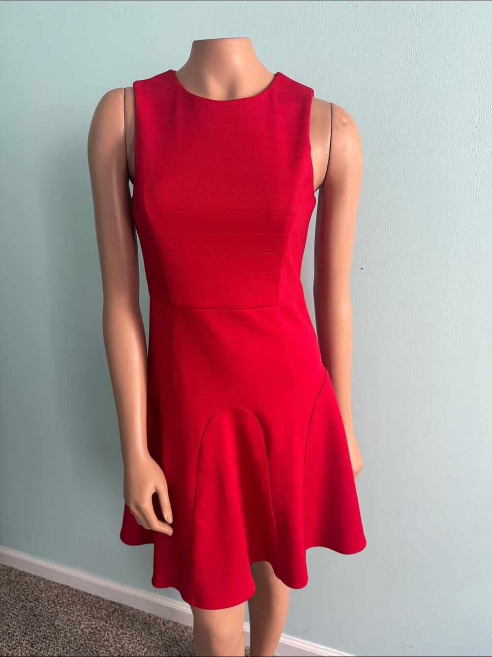 Anthropology/ 4. Collective Sleeveless Red Fit-and-Flare Dress size 2